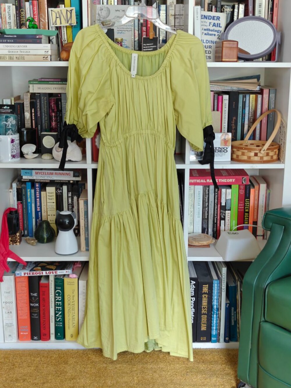 Eliza Faulkner Jolen Dress, green, size medium